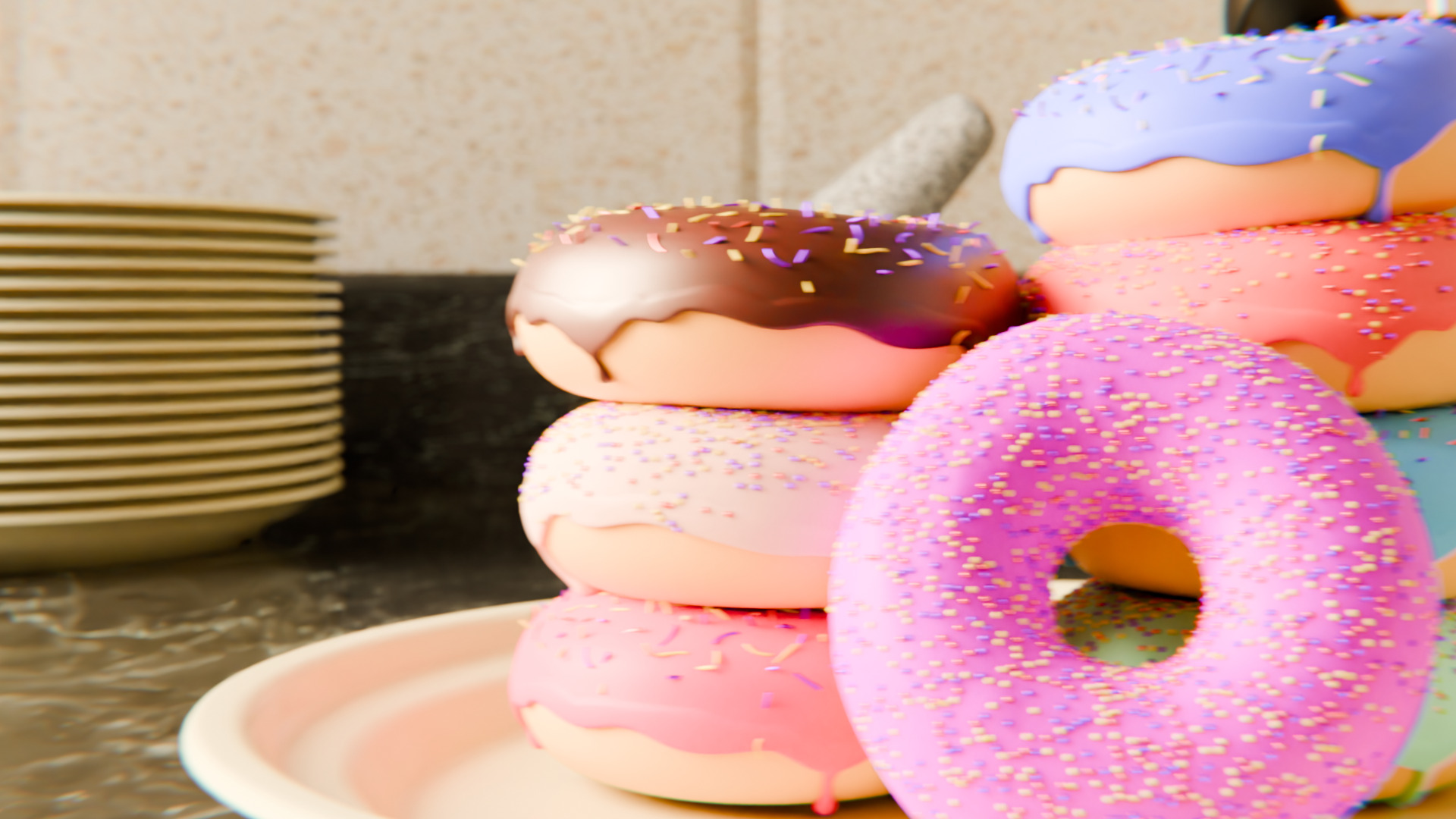 Donut Model 3D model_3