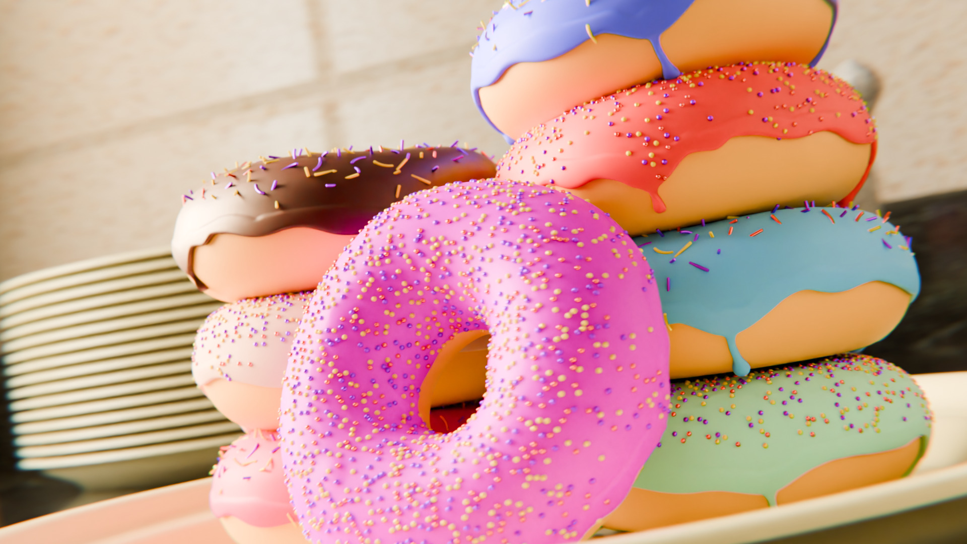 Donut Model 3D model_2