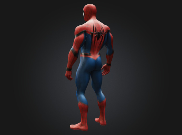 Classic Spider-Man 3D Model - Highly Detailed Low-poly 3D model_2