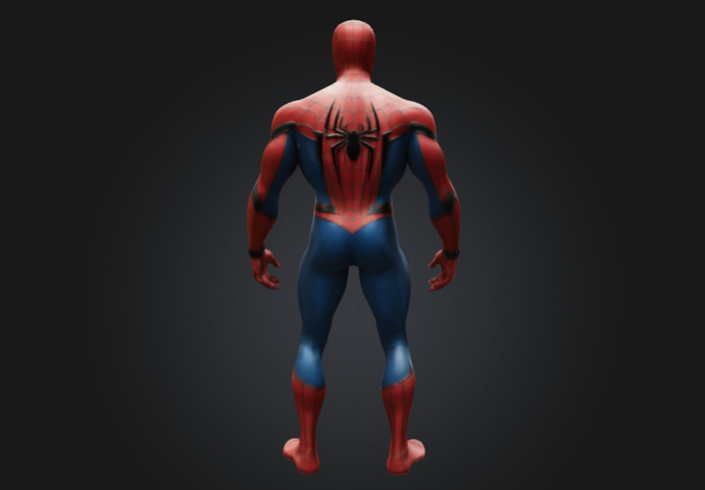 Classic Spider-Man 3D Model - Highly Detailed Low-poly 3D model_1