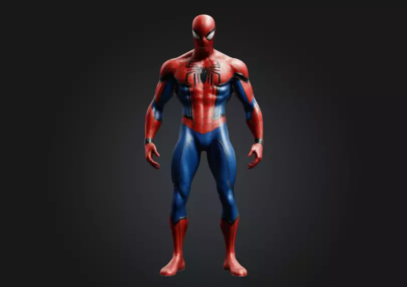 Classic Spider-Man 3D Model - Highly Detailed Low-poly 3D model_0