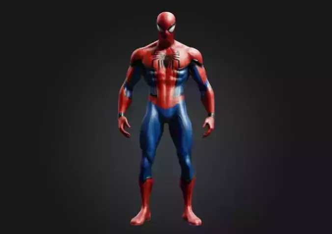 Classic Spider-Man 3D Model - Highly Detailed