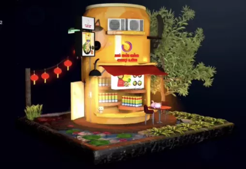 House Can in Asia 3D print model