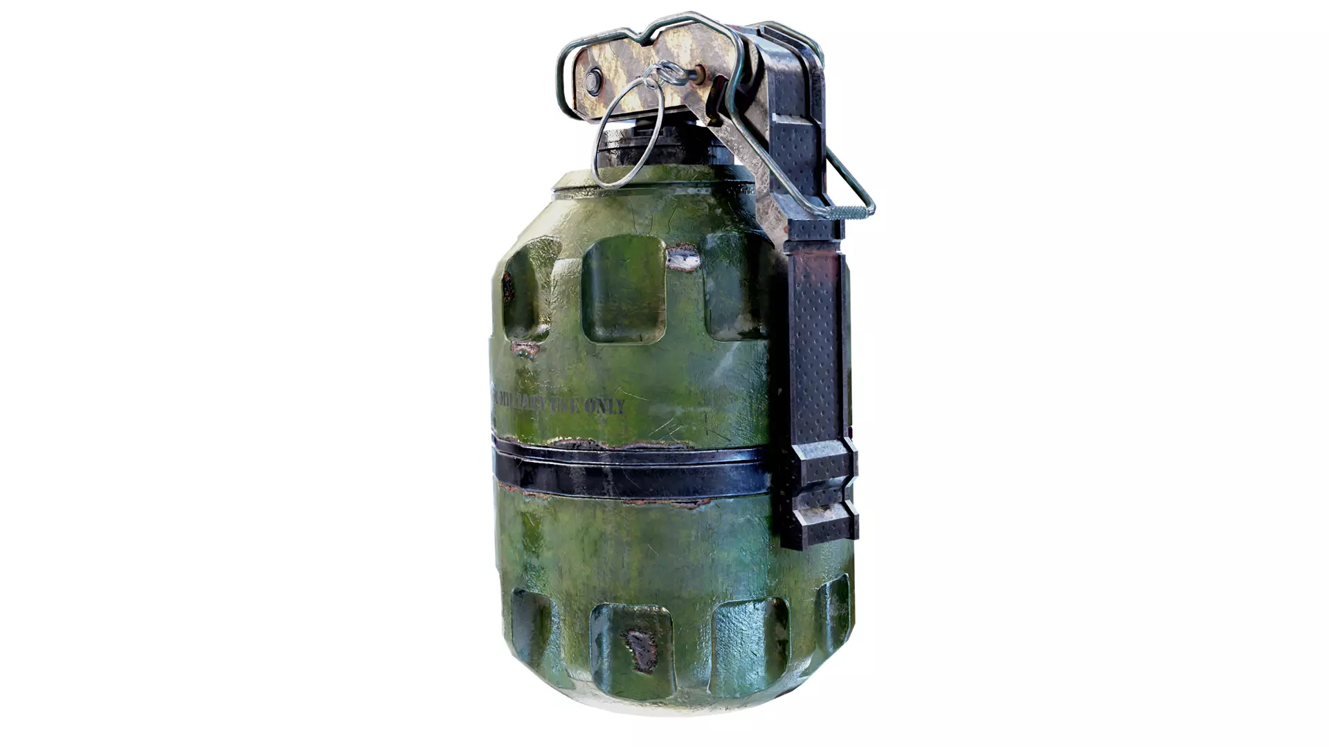 FRAGMENTATION GRENADE Low-poly 3D model_0