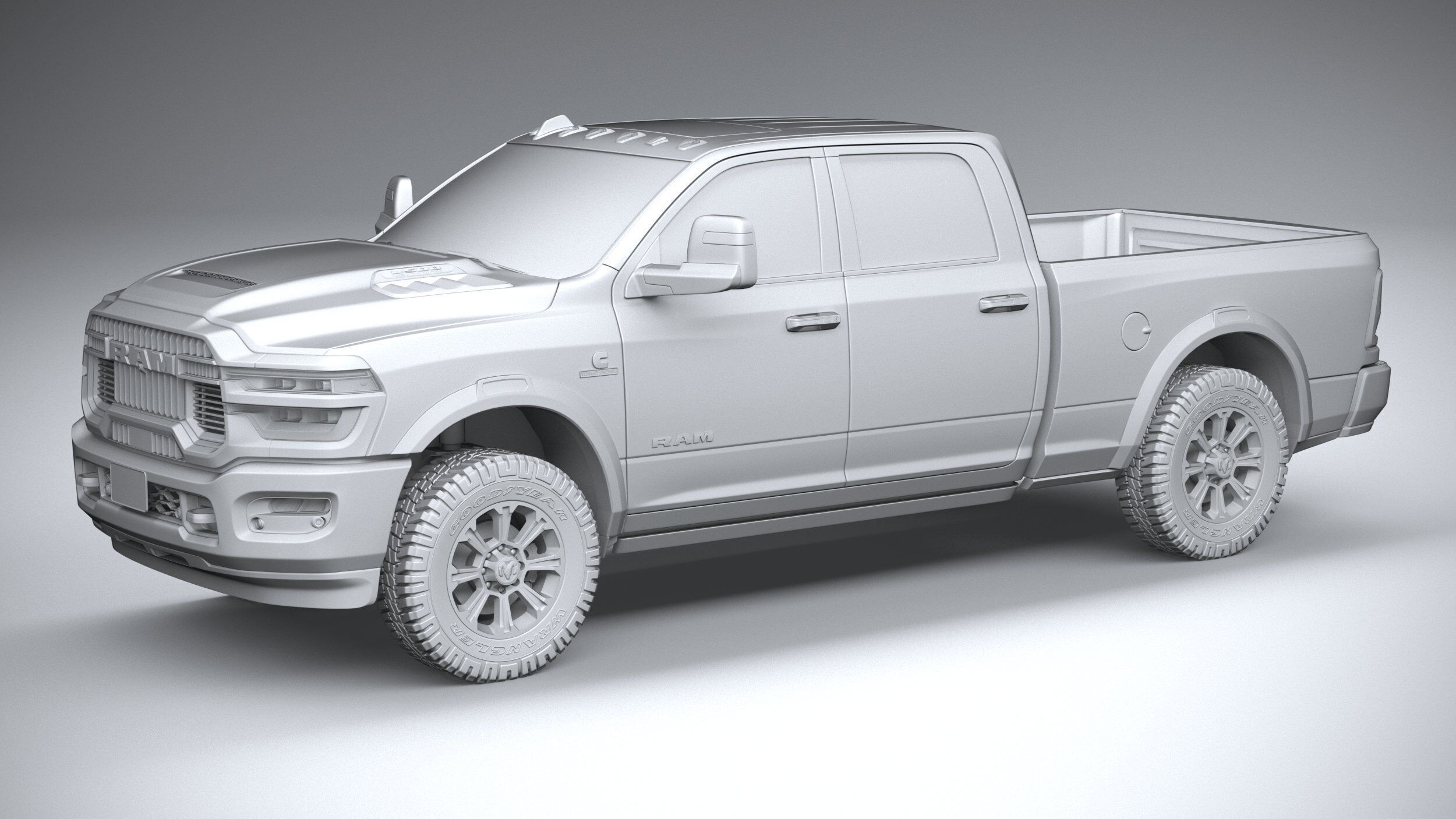 RAM Heavy Duty 2025 3D model_19