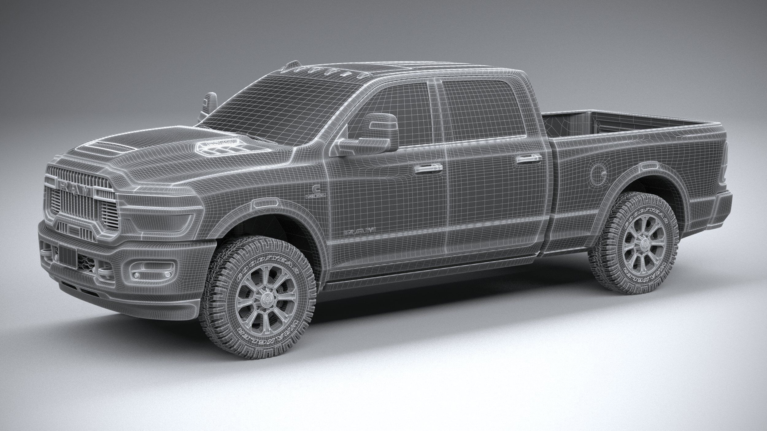 RAM Heavy Duty 2025 3D model_26