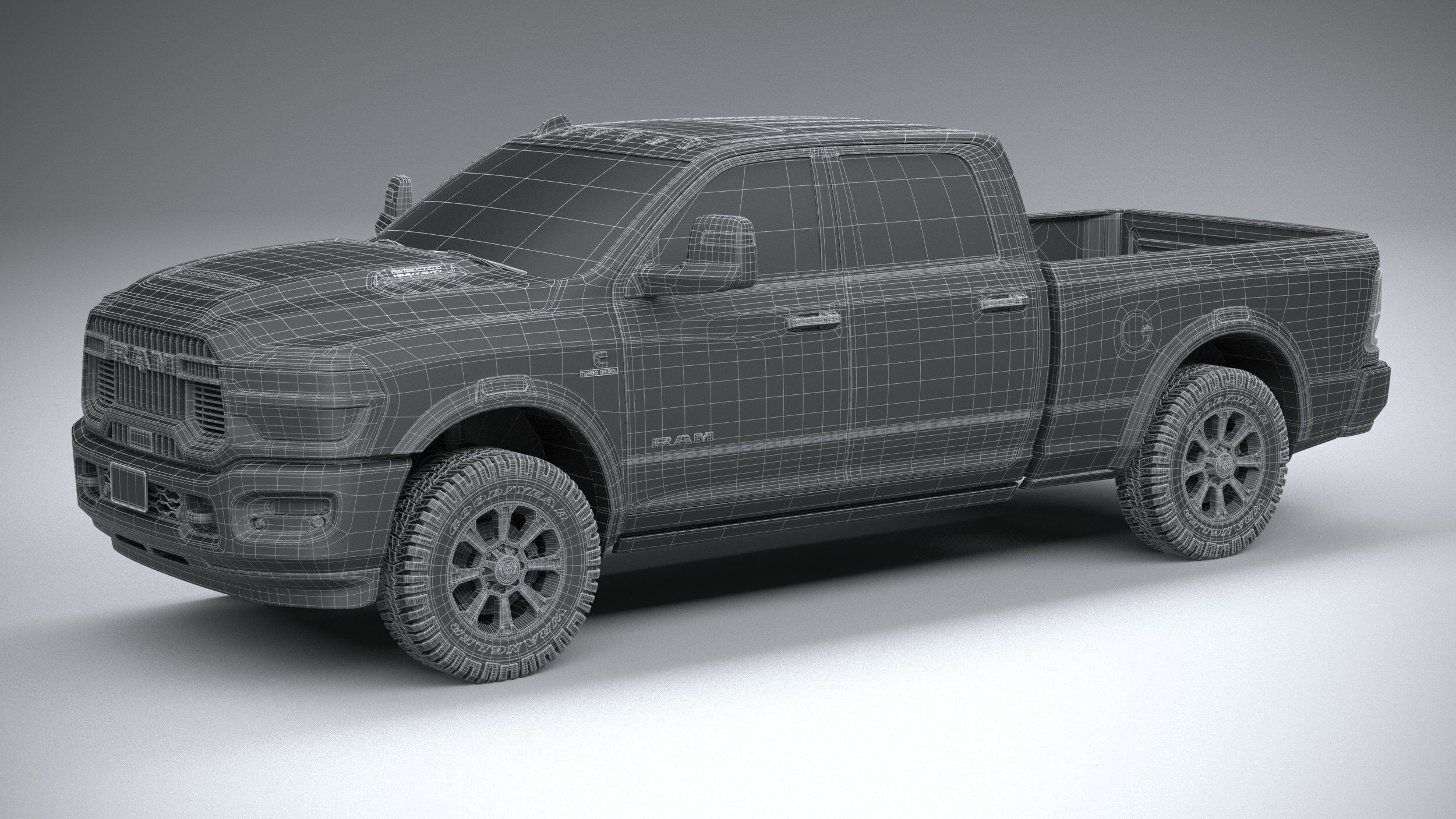 RAM Heavy Duty 2025 3D model_28