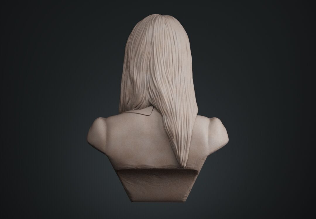 IU Lee Ji-eun Bust 3D print model_11