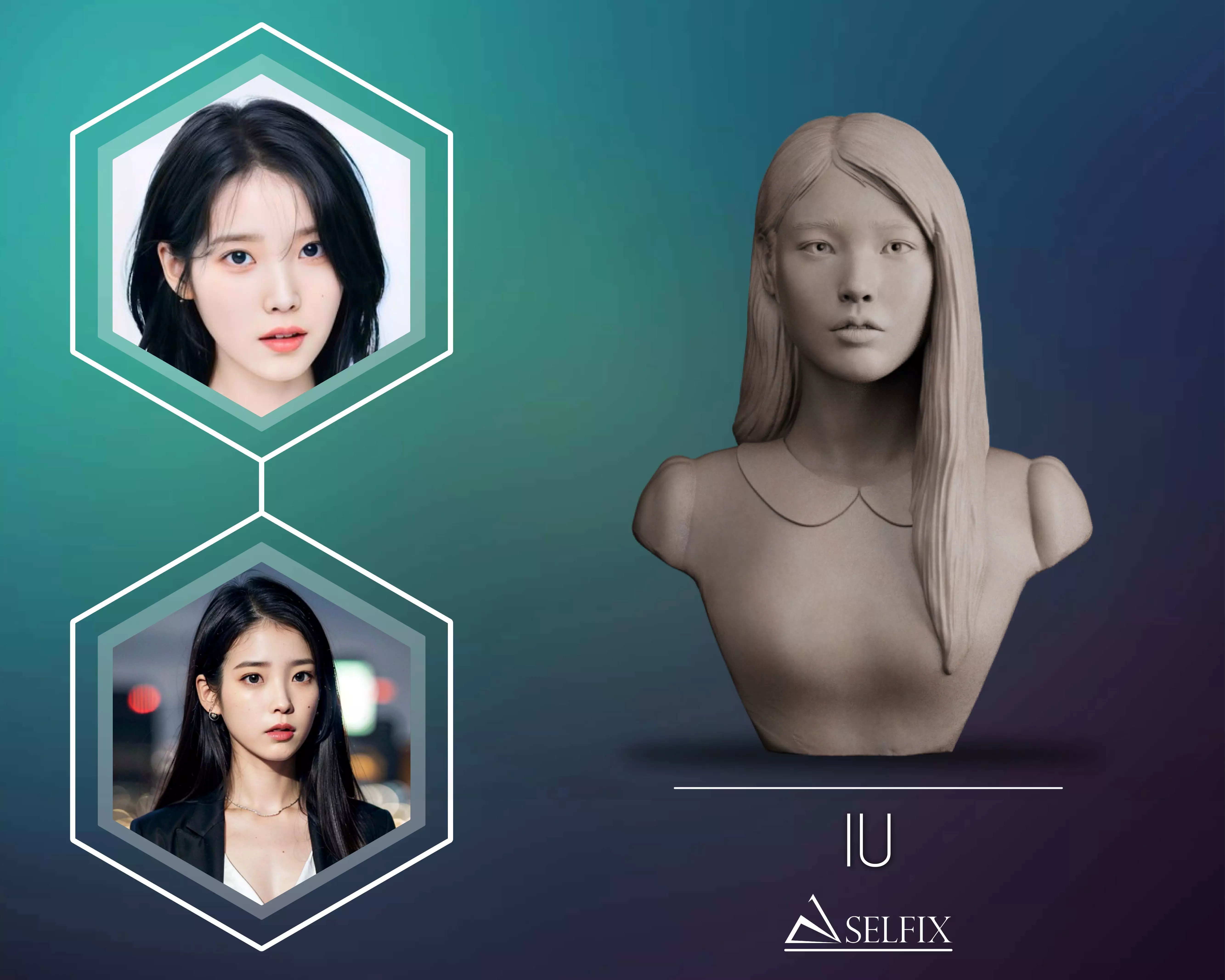 IU Lee Ji-eun Bust 3D print model_0