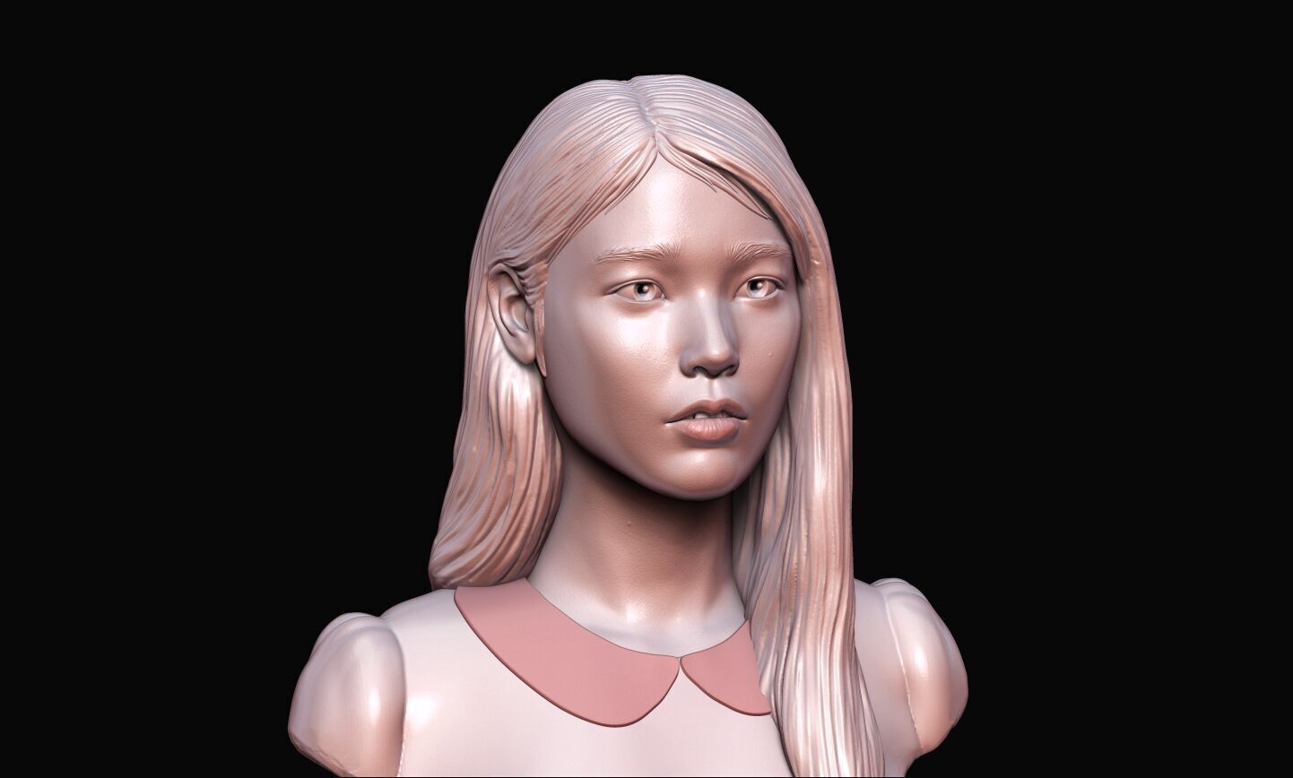 IU Lee Ji-eun Bust 3D print model_22