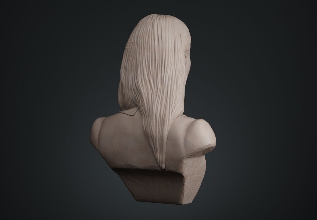 IU Lee Ji-eun Bust 3D print model_10