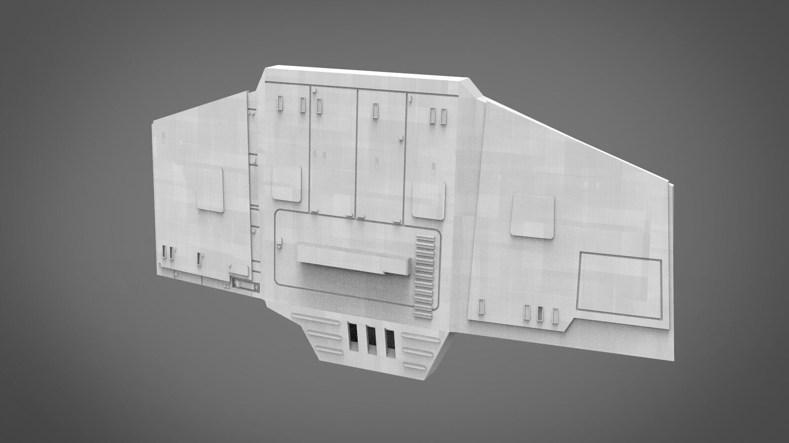 sci-fi wall architect kitbash 3 3D print model_6