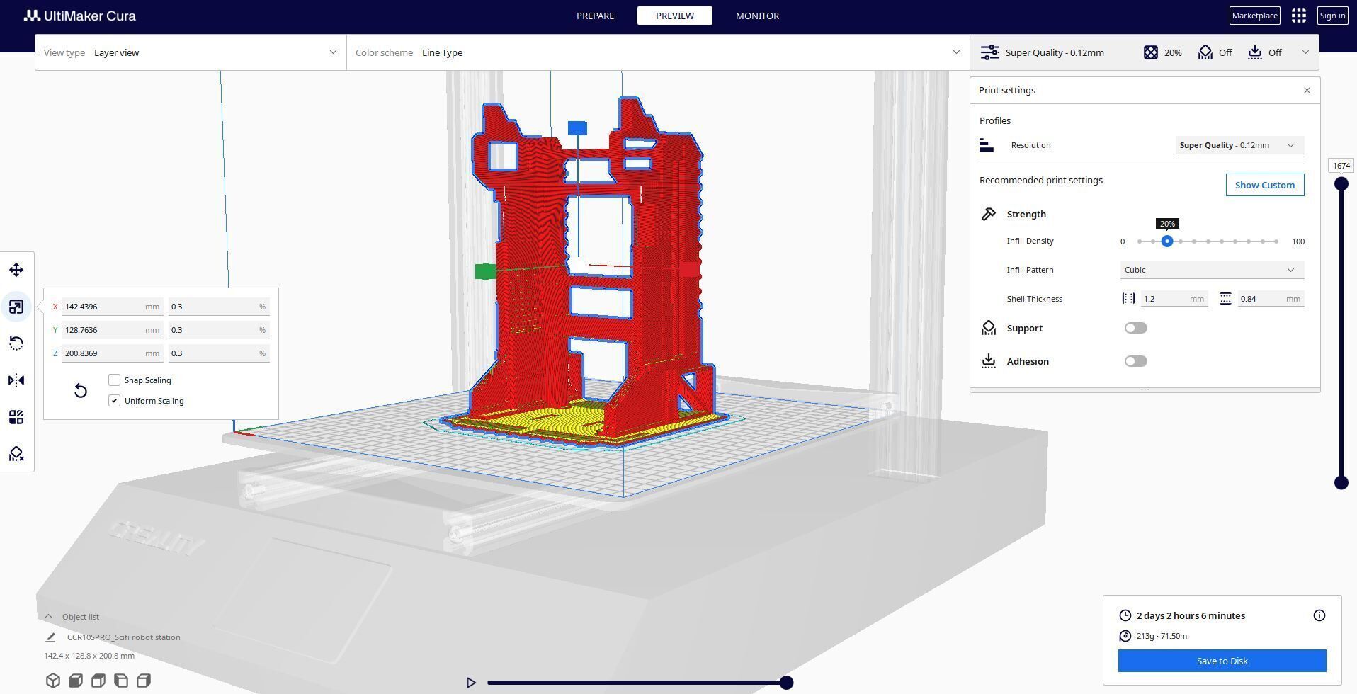 sci-fi robot station 3D print model_1