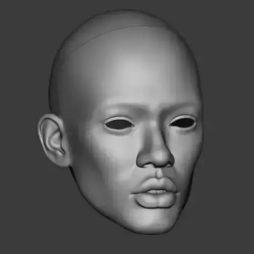 BJD Male 3D Doll Head RF4 Authors Model