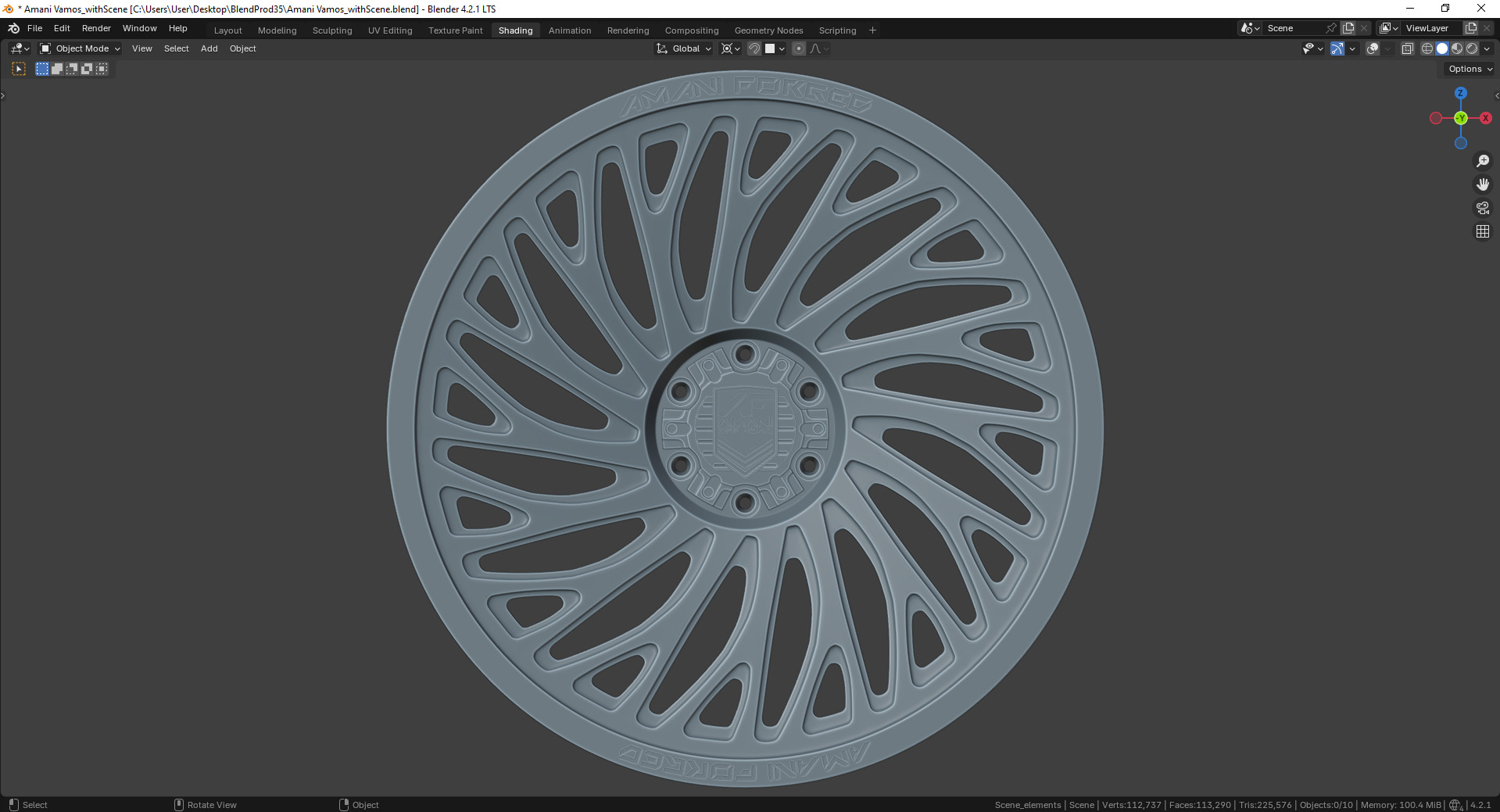 Amani Vamos Rim 3D model_5