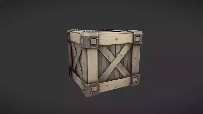 wooden storage crate