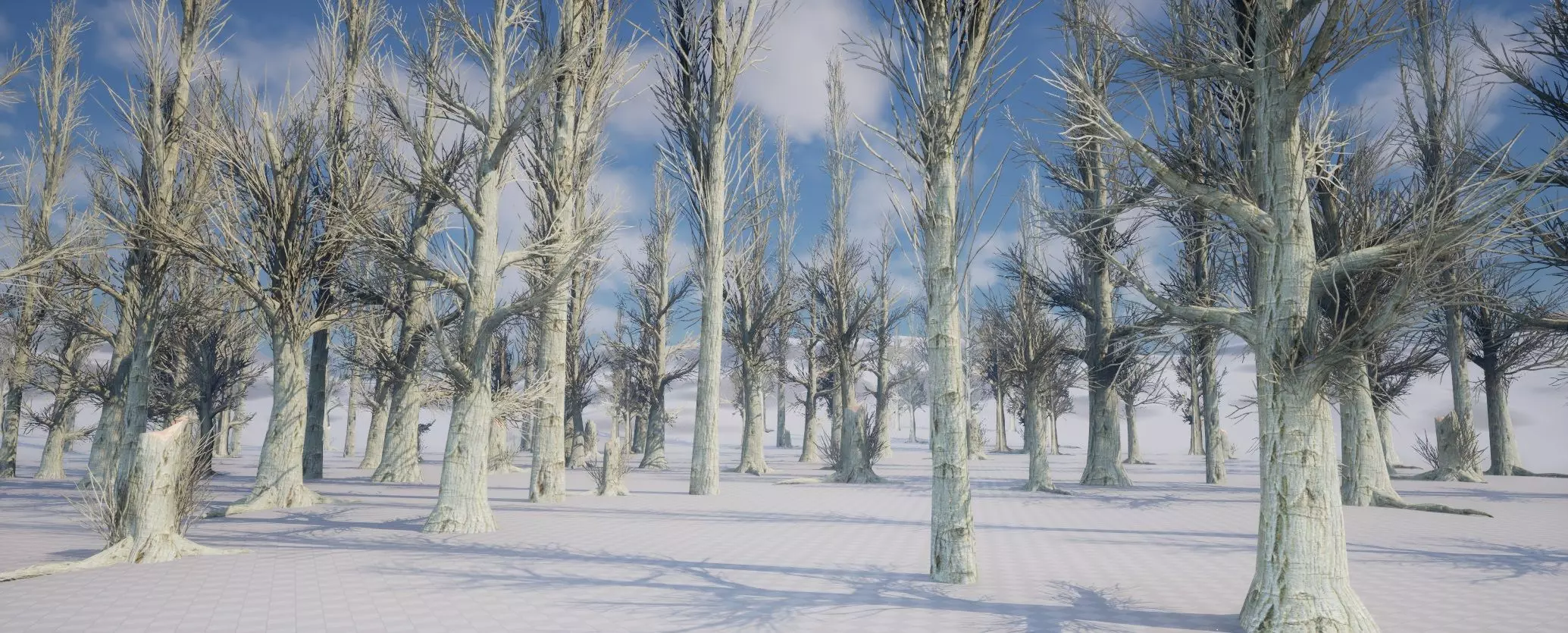 Optimized Dead Tree Pack 01 Low-poly 3D model_0