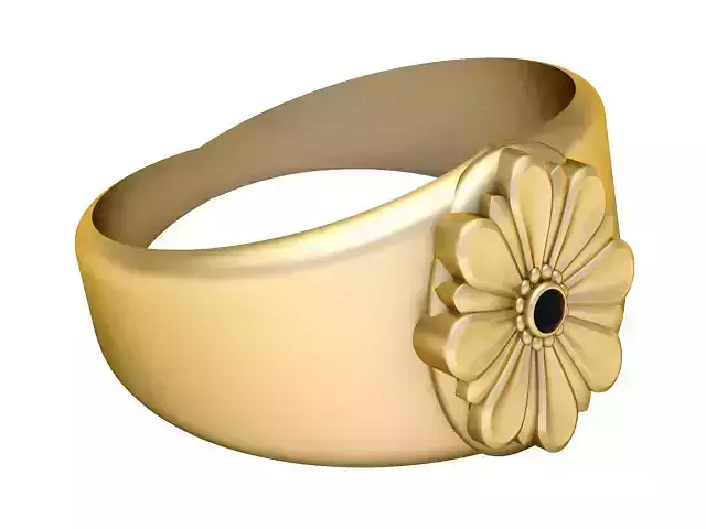 SUNFLOWER GOLDEN RING 3D PRINTABLE MODEL 