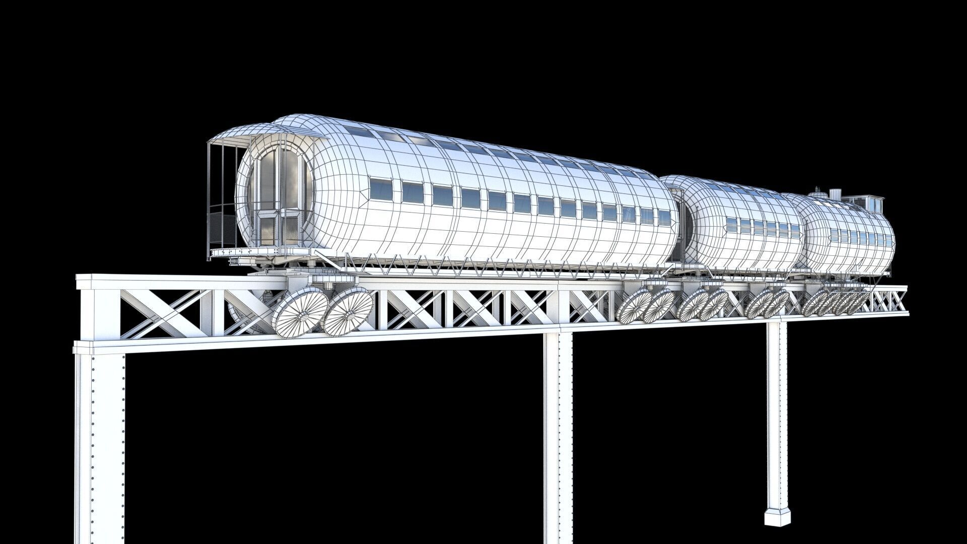 Meigs Elevated Railway 3D model_19