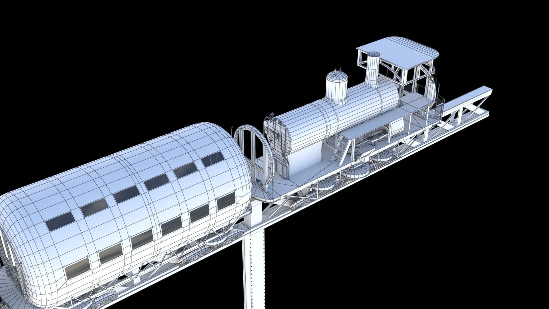 Meigs Elevated Railway 3D model_21