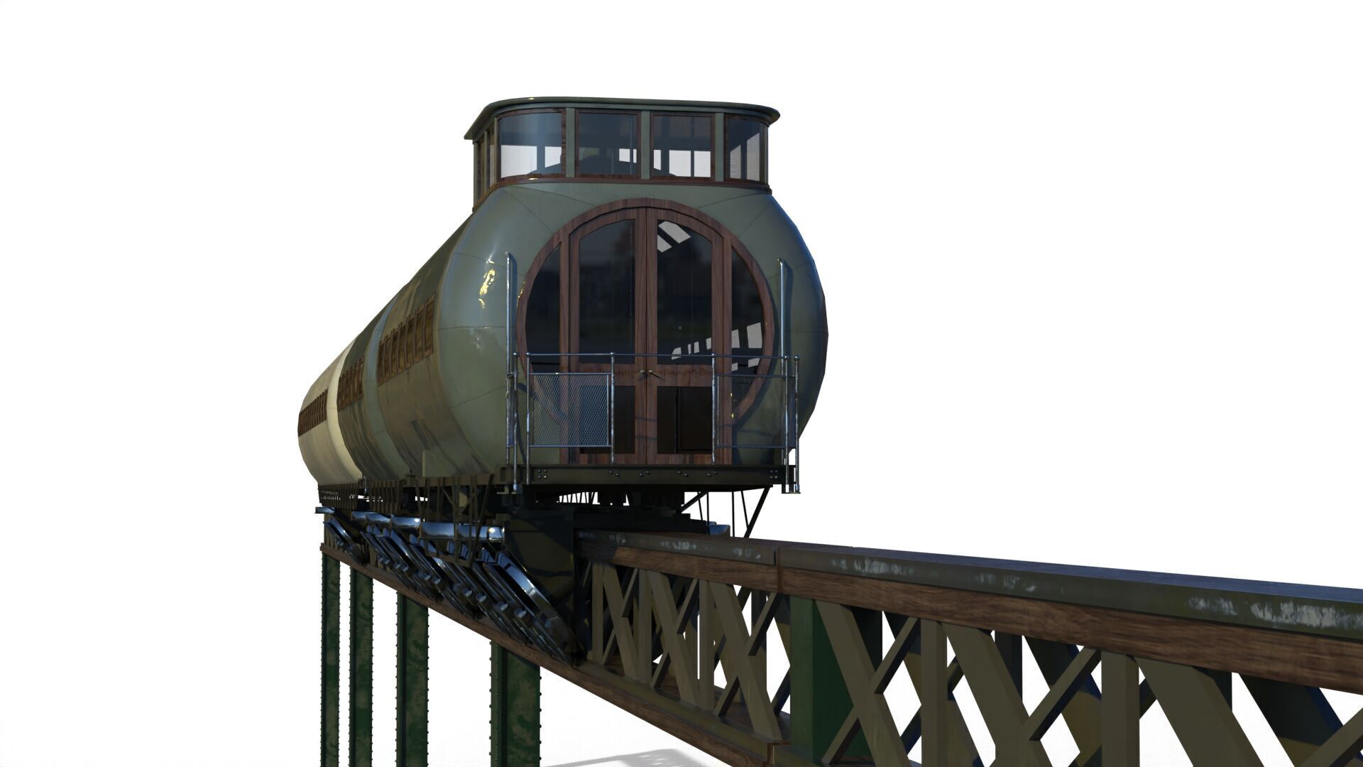 Meigs Elevated Railway 3D model_9