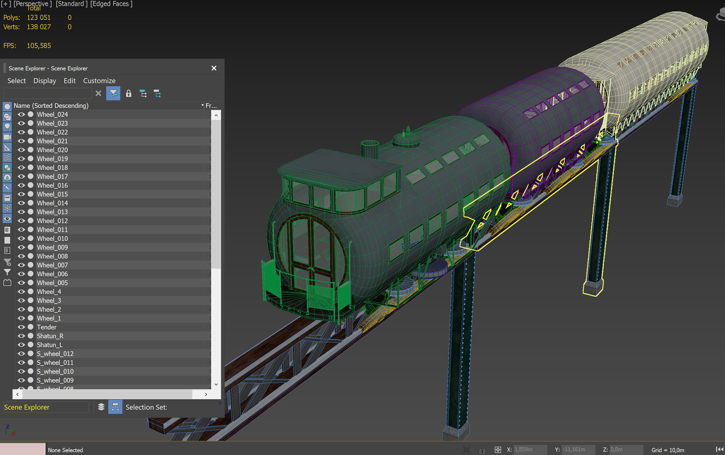 Meigs Elevated Railway 3D model_15