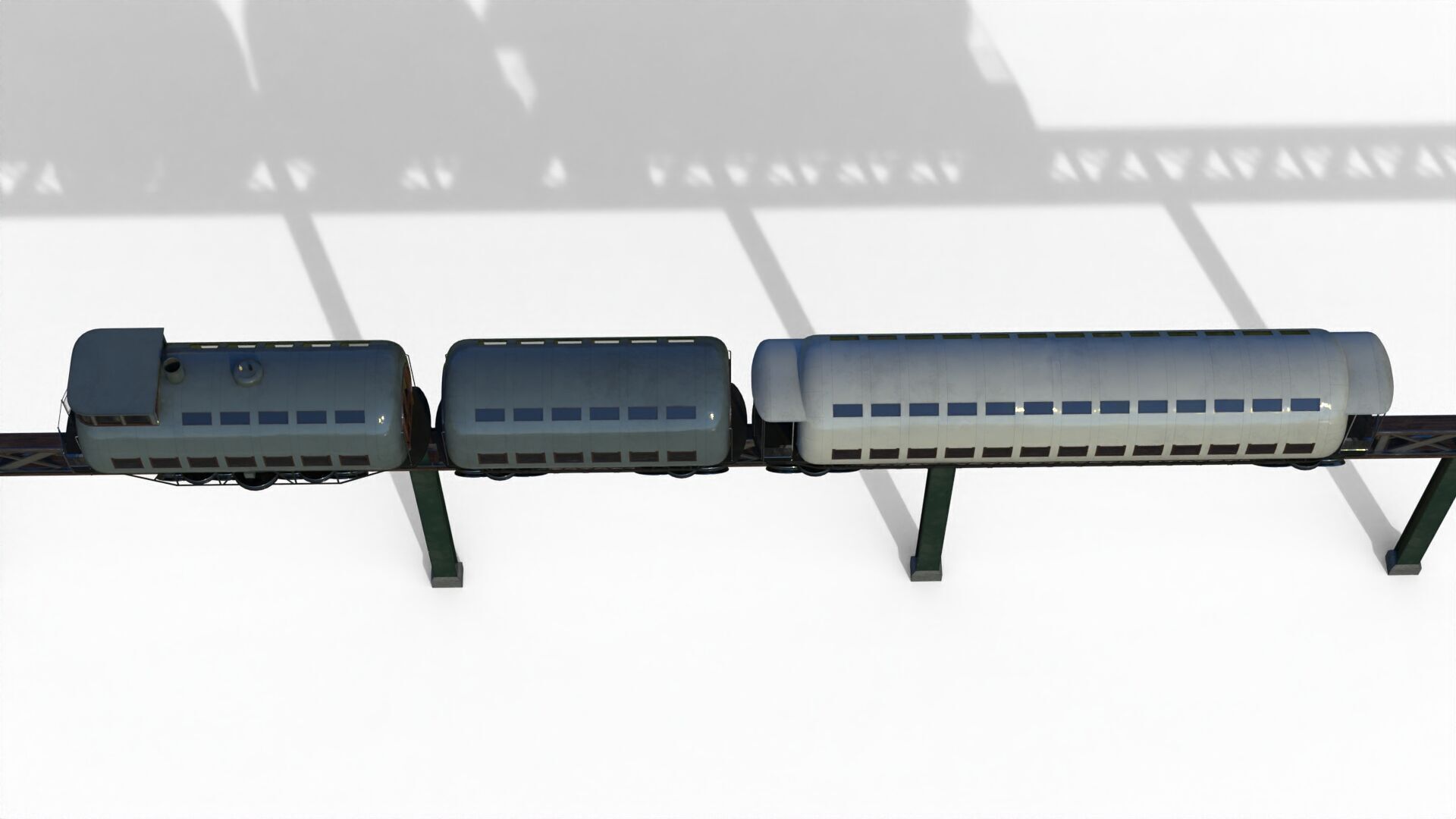 Meigs Elevated Railway 3D model_4
