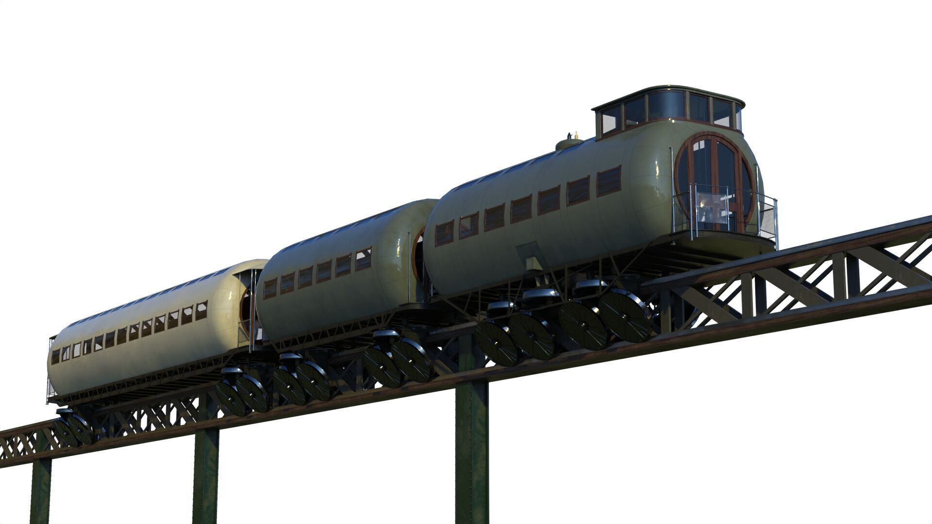 Meigs Elevated Railway 3D model_2