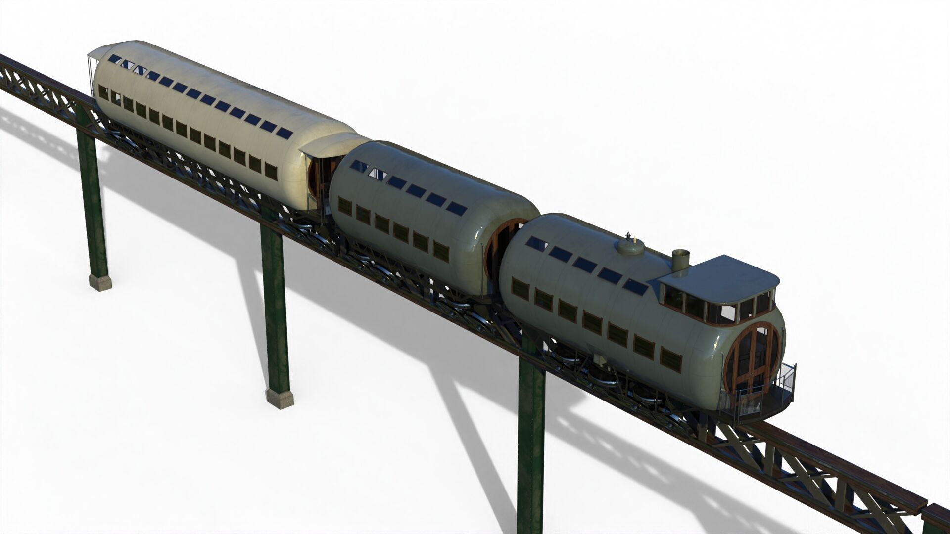 Meigs Elevated Railway 3D model_6