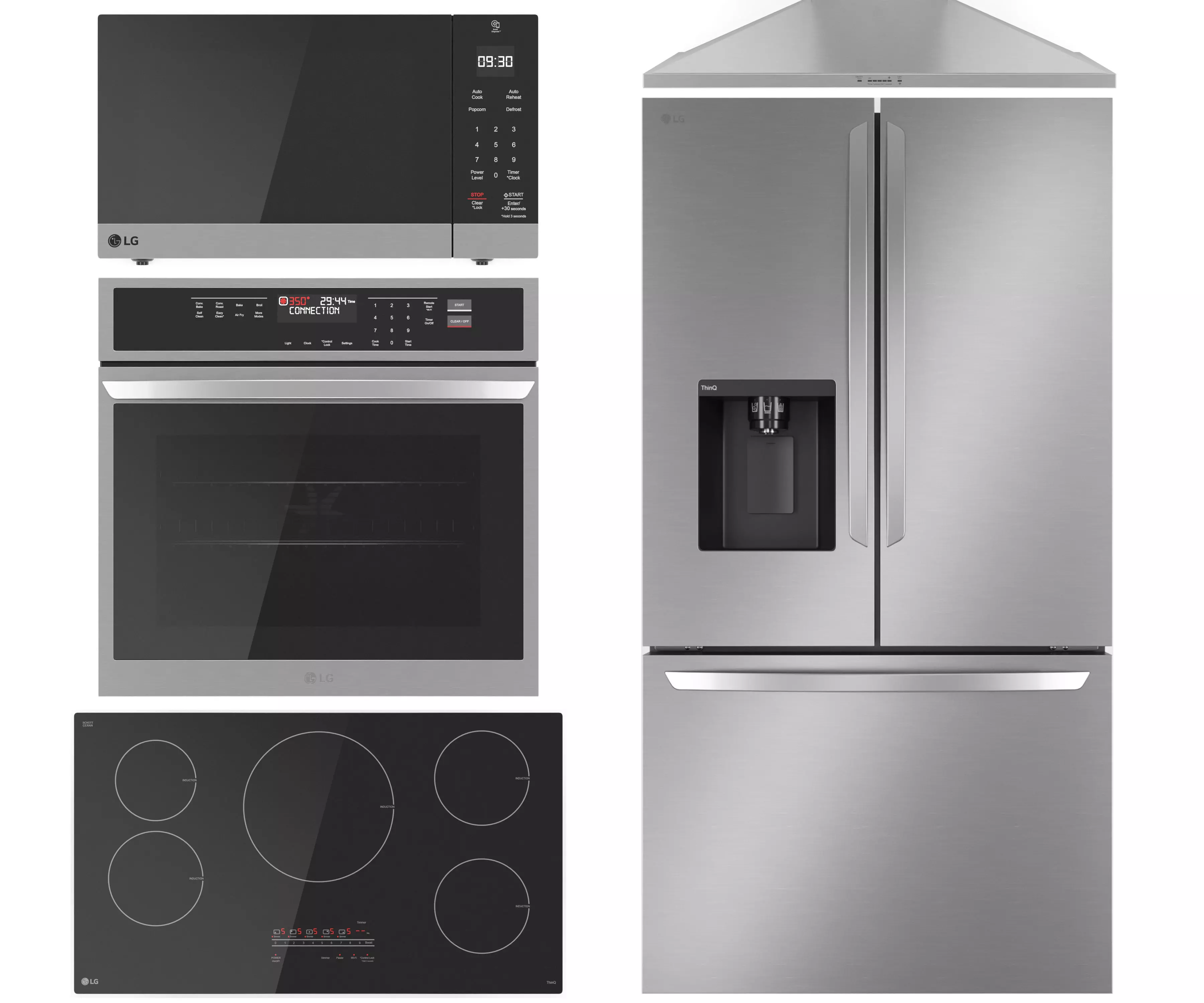 LG kitchen appliances 3D model_0