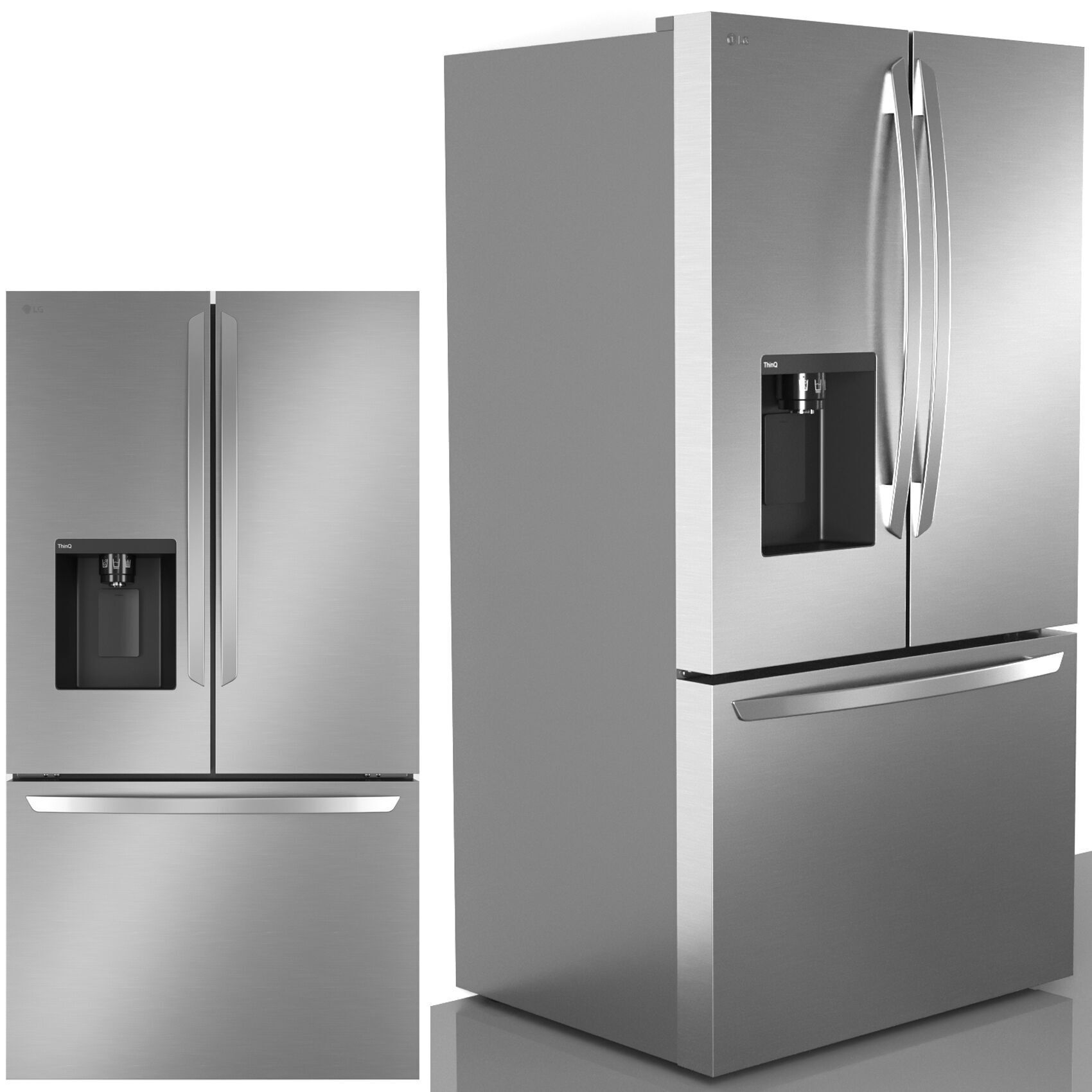 LG kitchen appliances 3D model_1