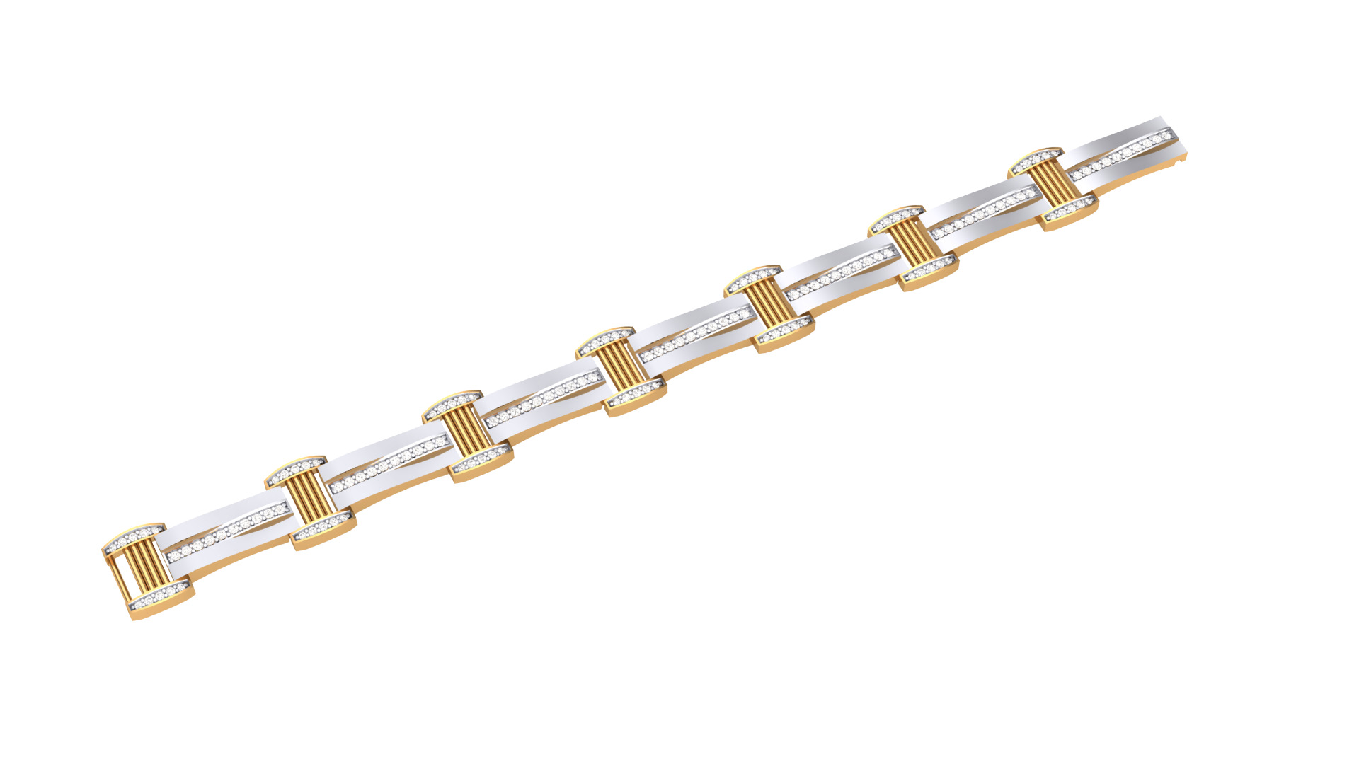 Gent Light Bracelet 3D Model 3D print model_5