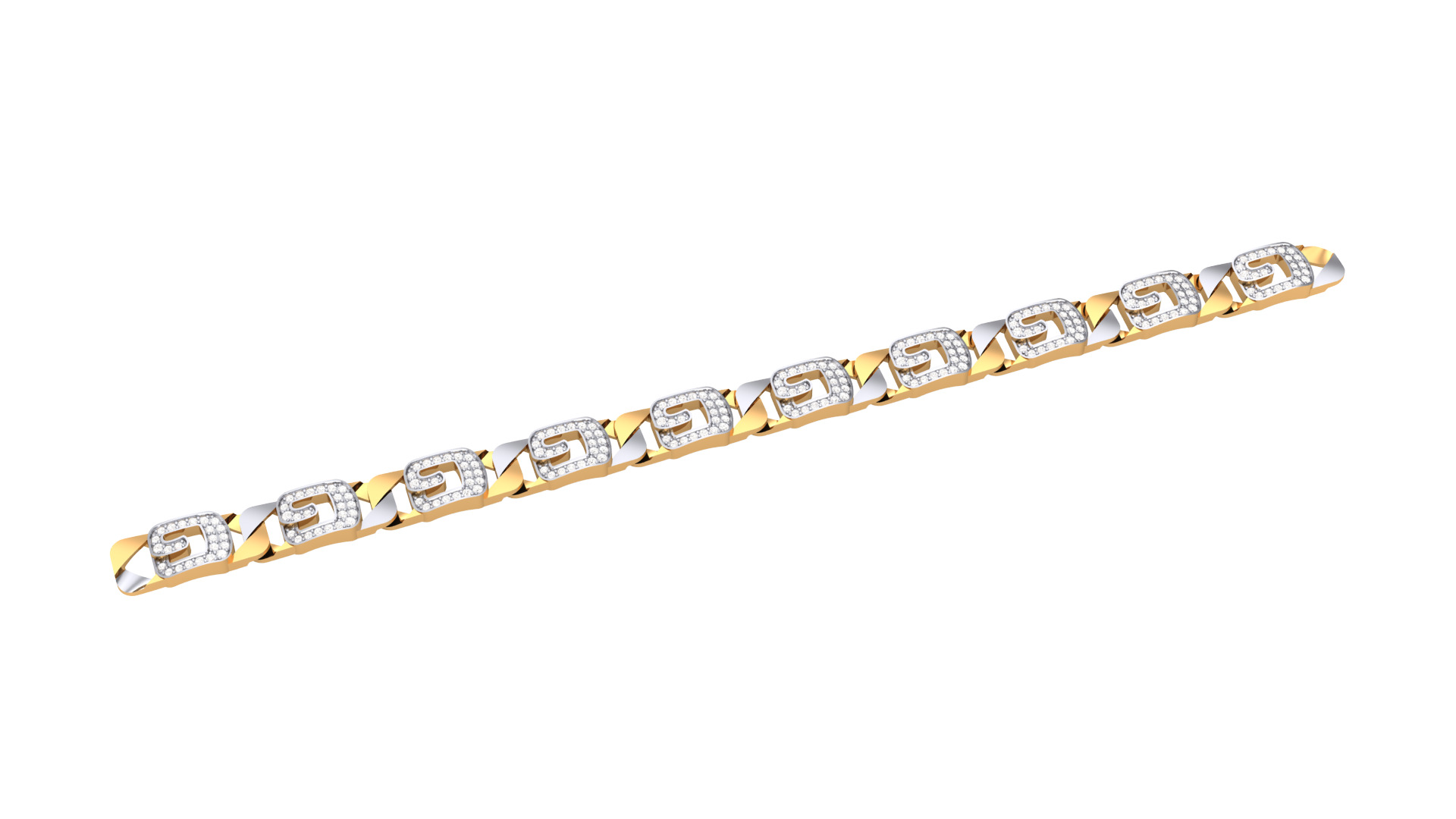 Gent Light Bracelet 3D Model 3D print model_30