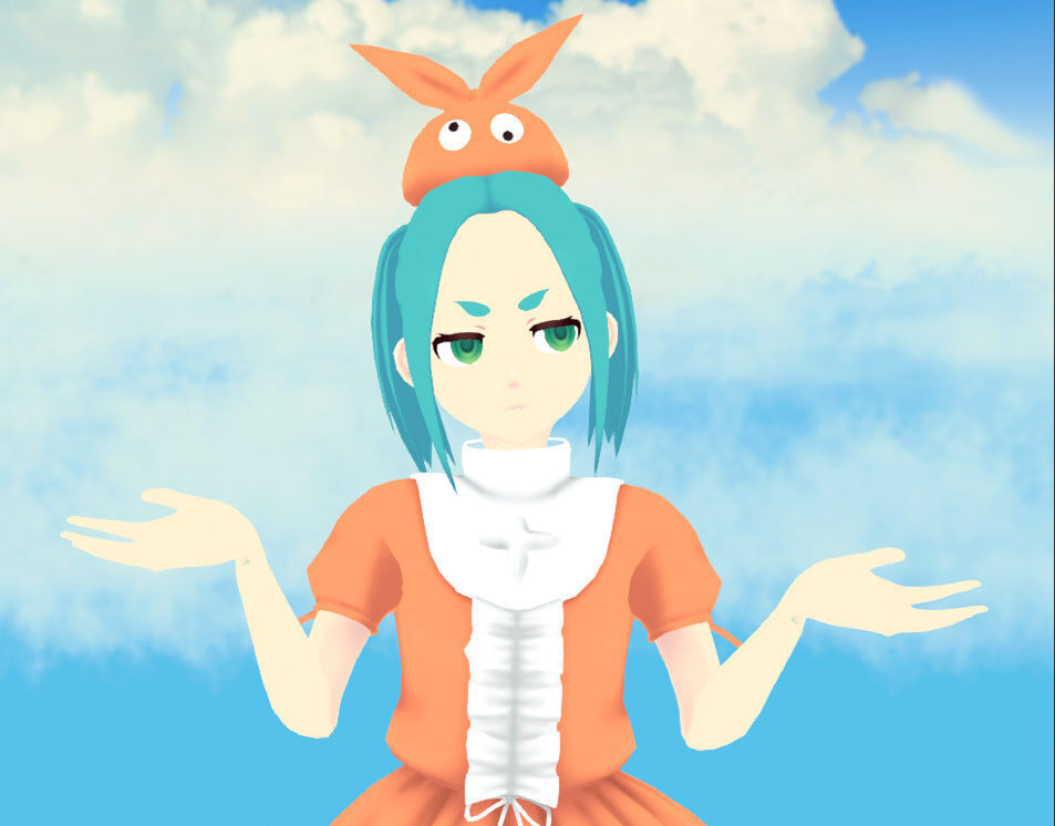 Yotsugi Ononoki - Anime Style VTuber Avatar - Ready to use 3D model_6