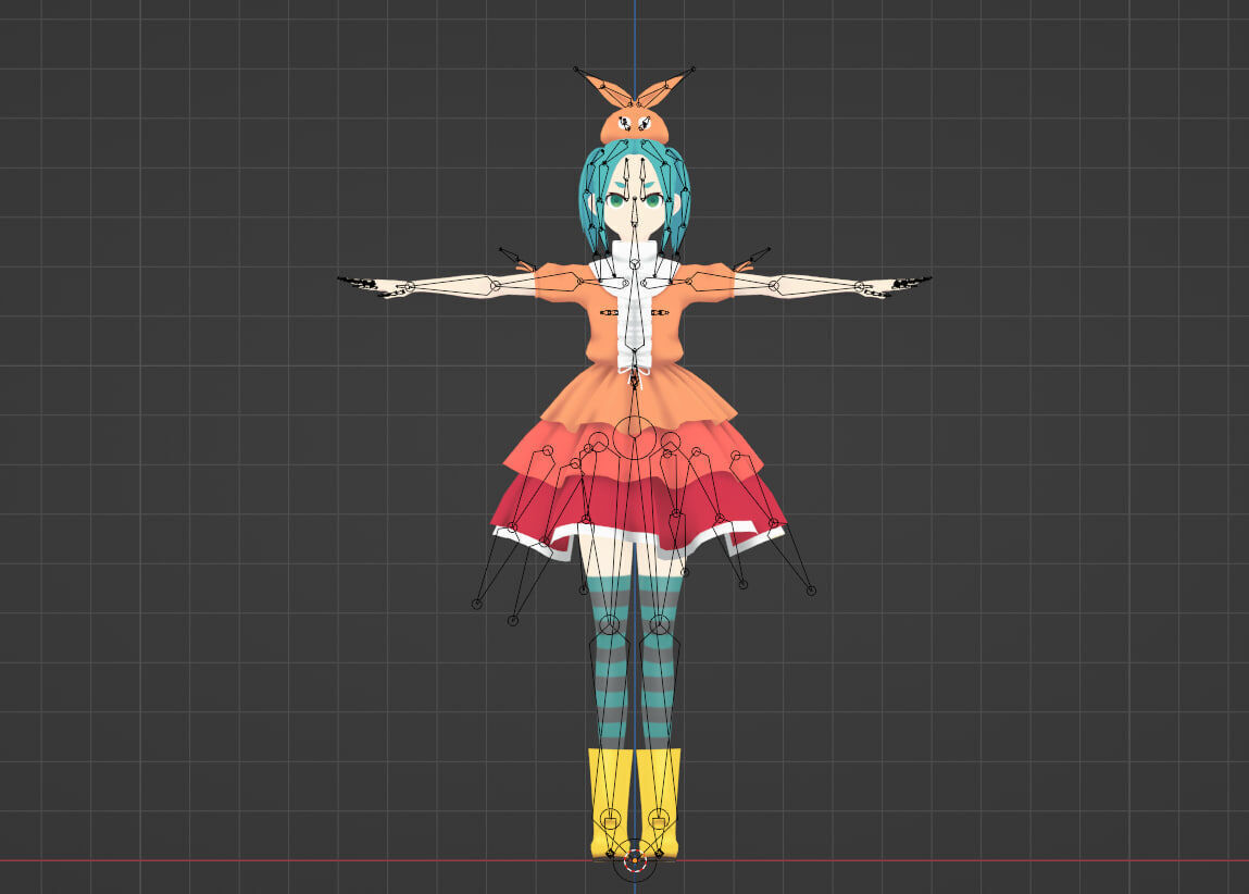 Yotsugi Ononoki - Anime Style VTuber Avatar - Ready to use 3D model_7