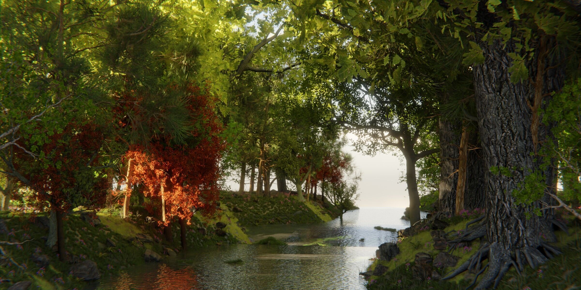 Make Forest V2 Geometry nodes Forest River and Path Generator 3D model_7