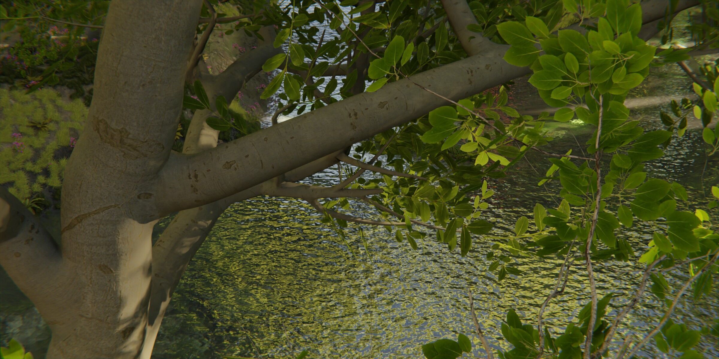 Make Forest V2 Geometry nodes Forest River and Path Generator 3D model_5