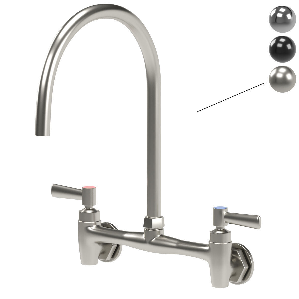 ELKAY kitchen faucets 3D model_3