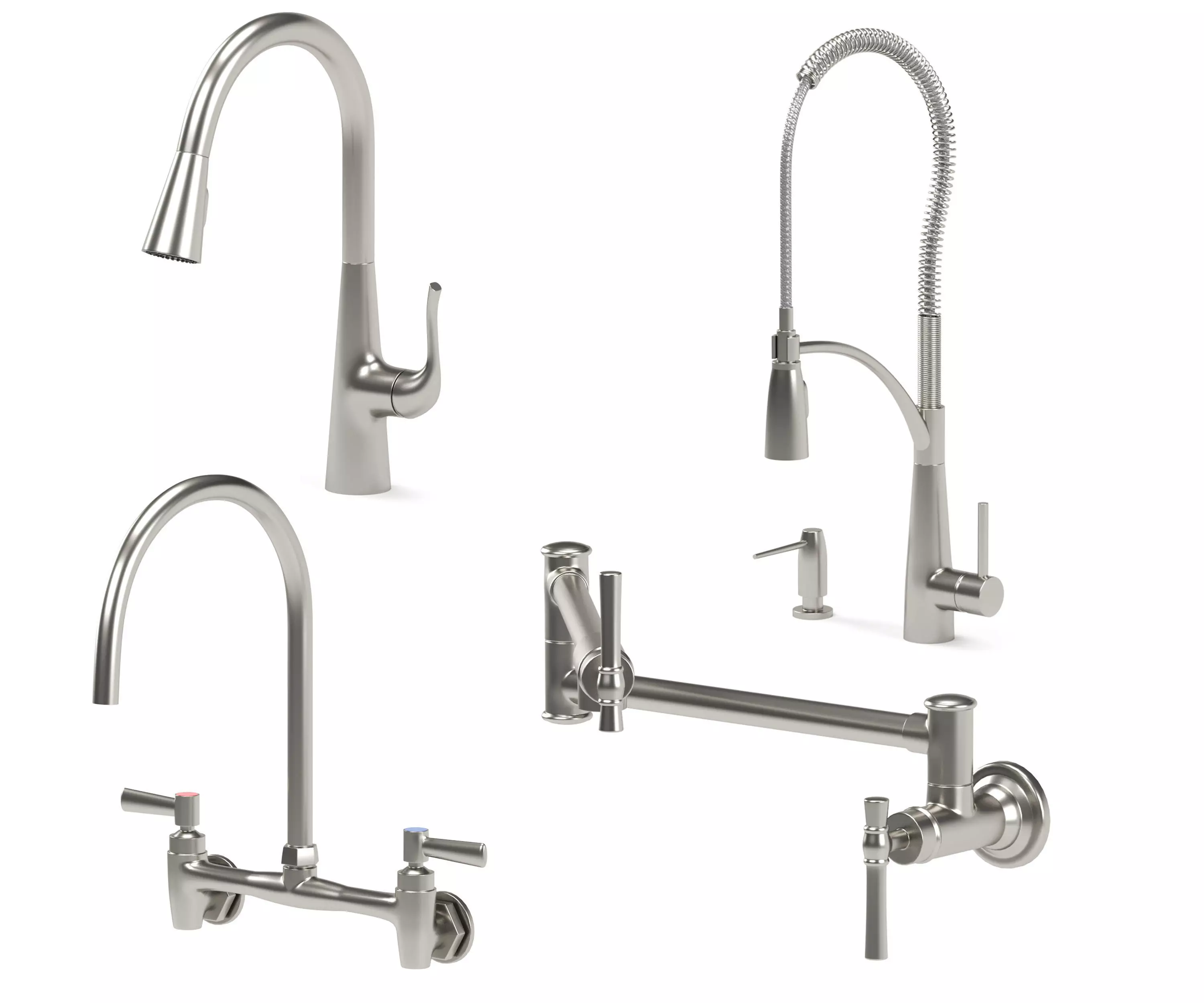 ELKAY kitchen faucets 3D model_0