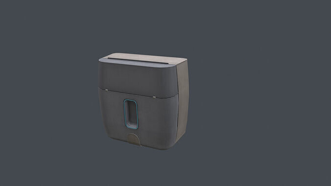 Paper towel box Free low-poly 3D model