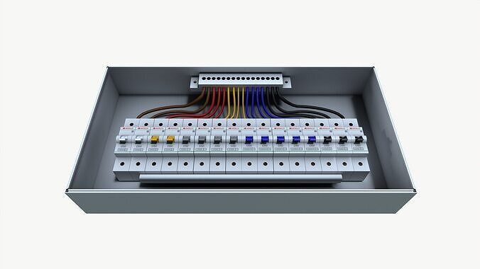 MCB Box Low-poly 3D model 3