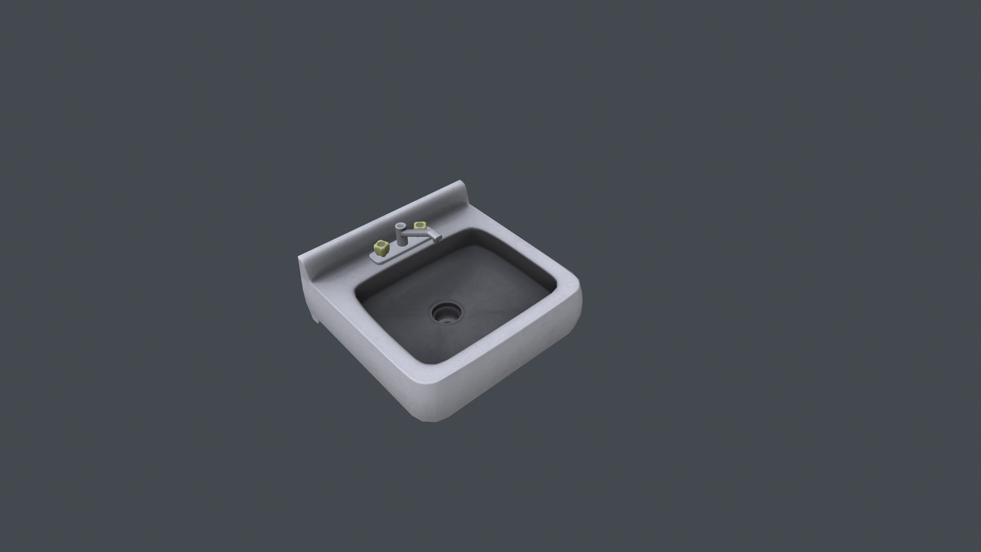 Sink model Low-poly 3D model_2