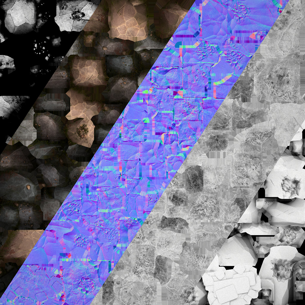 Medieval Mine Industrial Environment Pack Ore Crystals Metal Low-poly 3D model_87