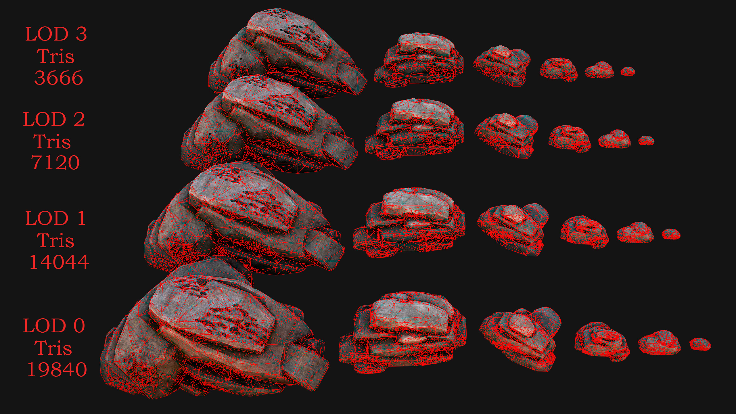 Medieval Mine Industrial Environment Pack Ore Crystals Metal Low-poly 3D model_34