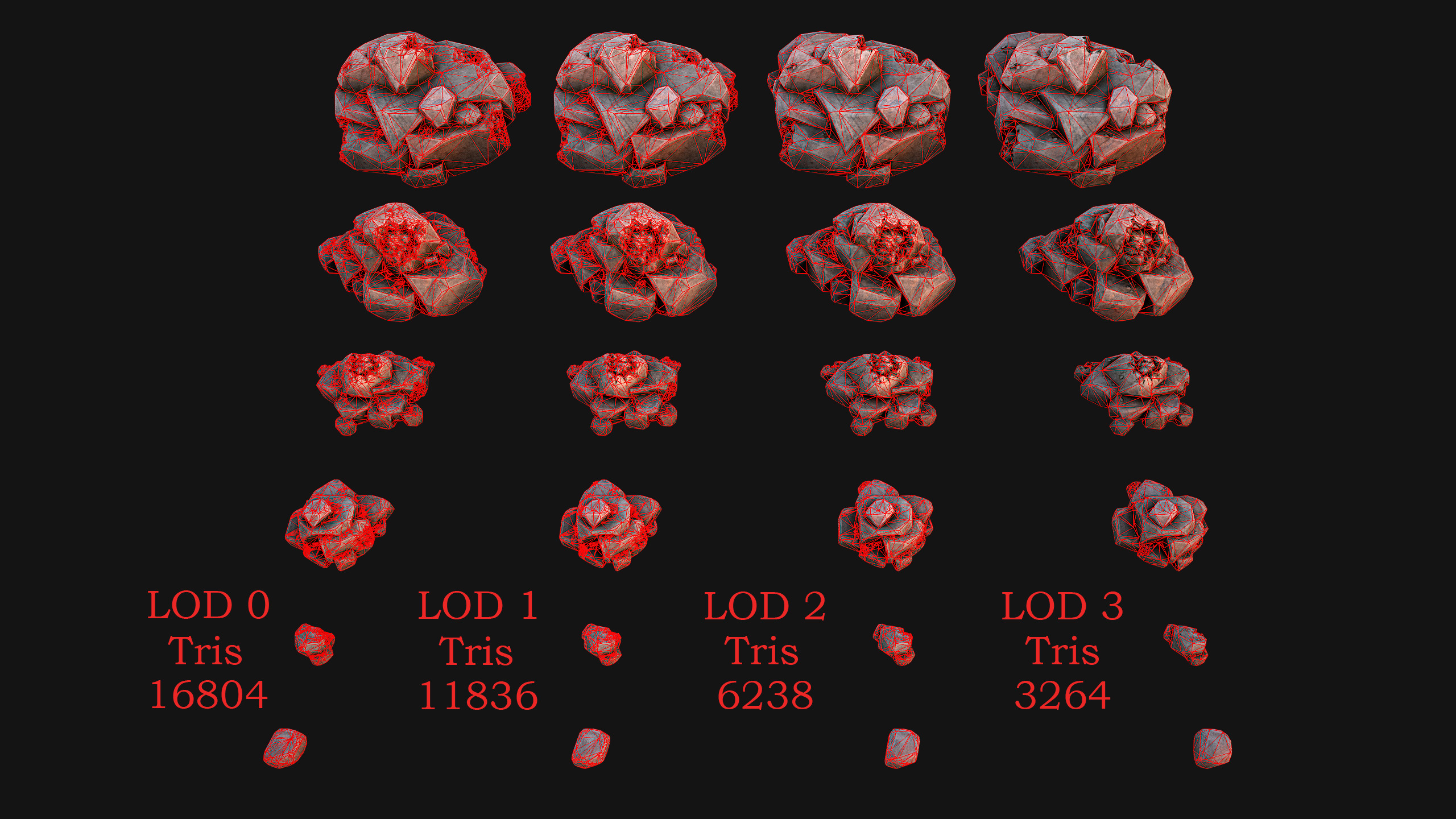 Medieval Mine Industrial Environment Pack Ore Crystals Metal Low-poly 3D model_43