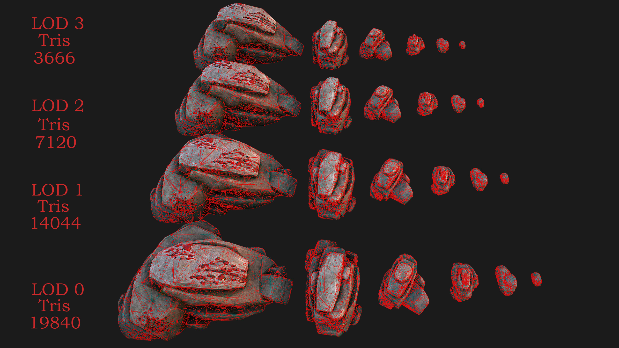 Medieval Mine Industrial Environment Pack Ore Crystals Metal Low-poly 3D model_14