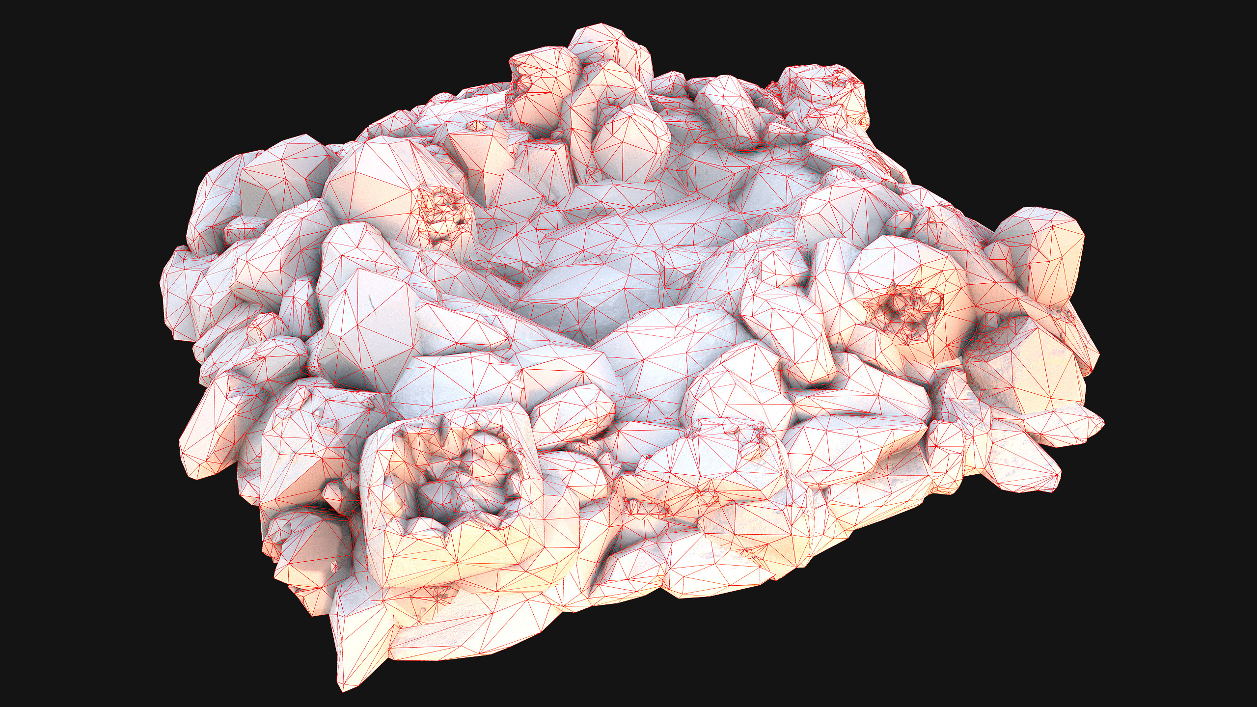 Medieval Mine Industrial Environment Pack Ore Crystals Metal Low-poly 3D model_79