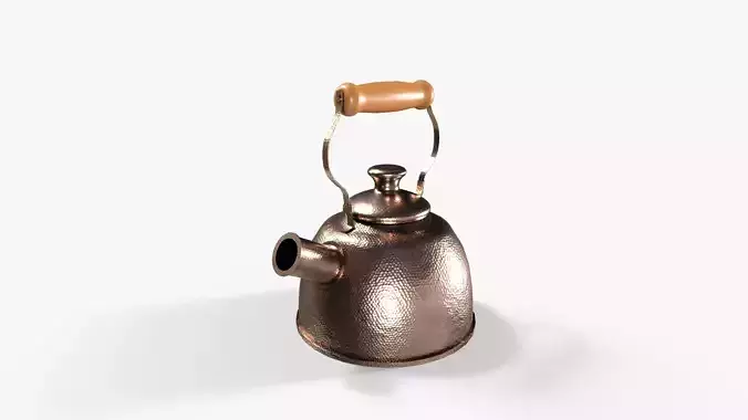 Tea kettle Low-poly 3D model