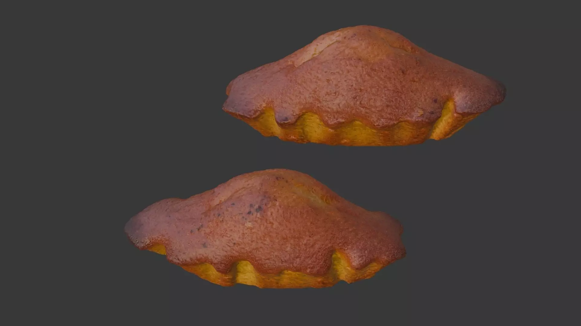 Baked Pie Scanned Model Low-poly 3D model_0