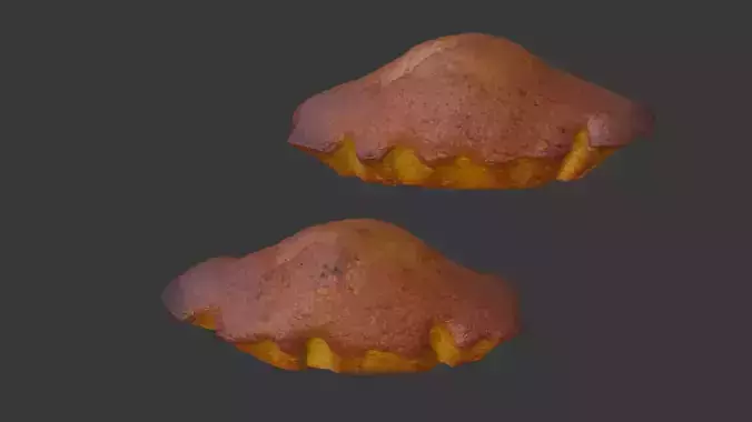 Baked Pie Scanned Model Low-poly 3D model